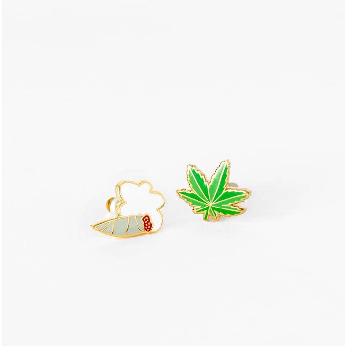 Earrings - Weed