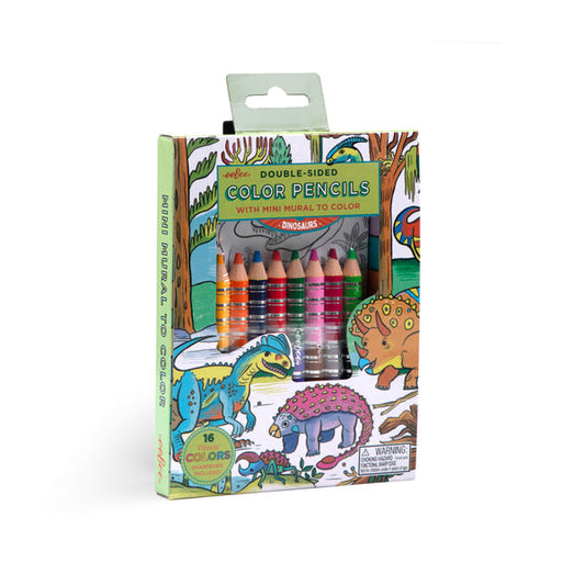 Dino Mini Mural & Color Pencil Set