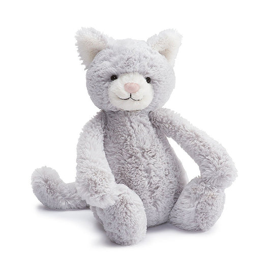 Bashful Grey Kitty - Medium