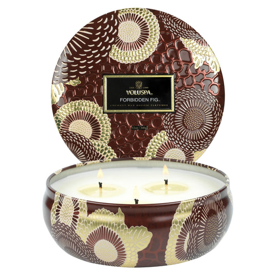 Forbidden Fig 3-Wick Candle in Tin