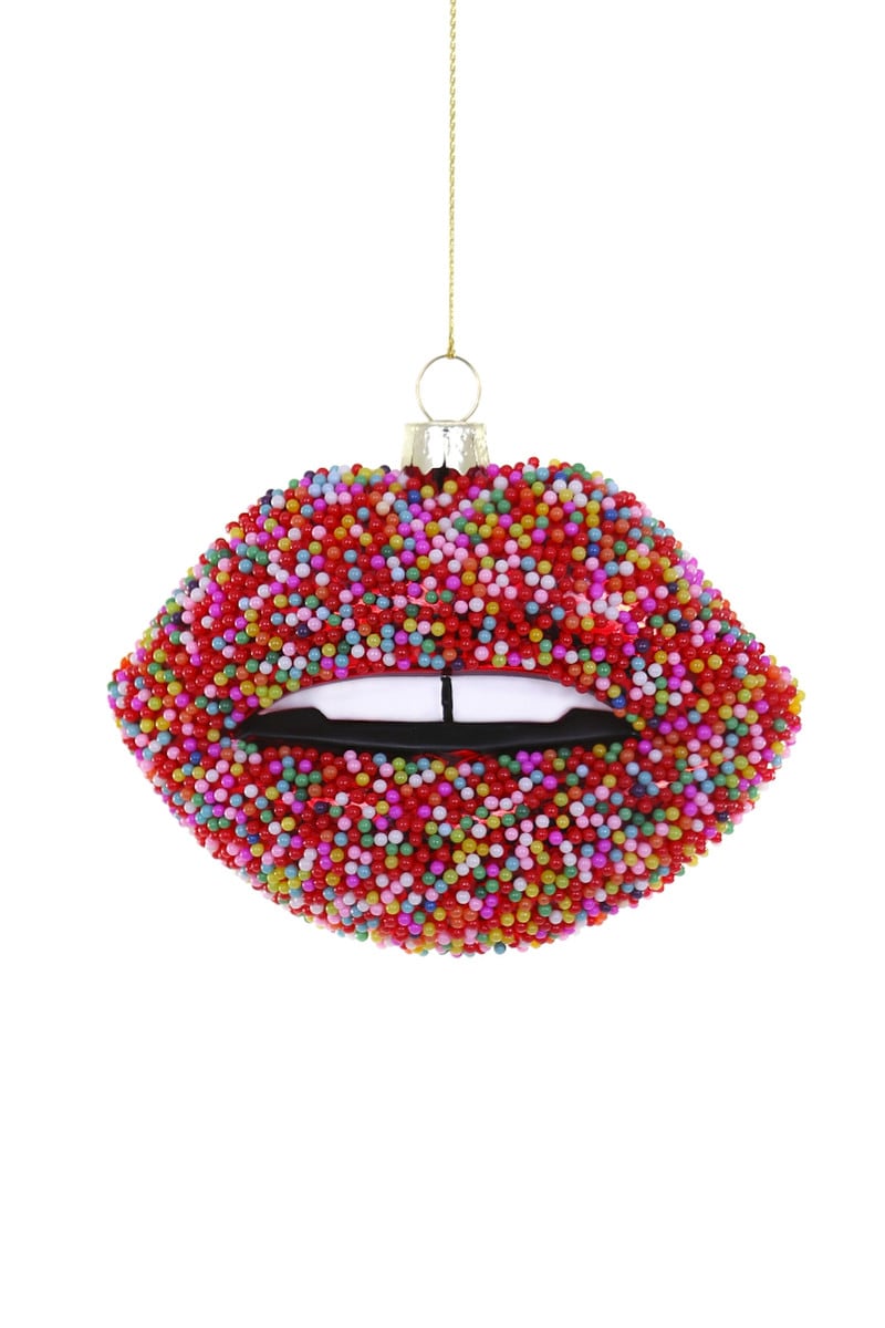 Candy Lips with Sprinkles Ornament