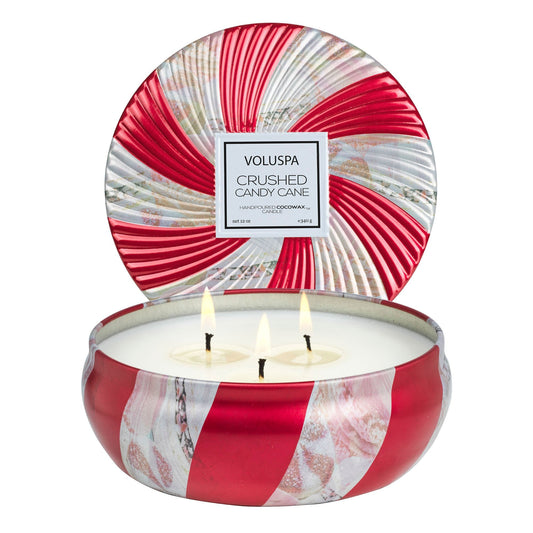 Crushed Candy Cane 3-Wick