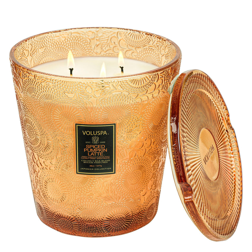 Spiced Pumpkin Latte 3 Wick Hearth Candle