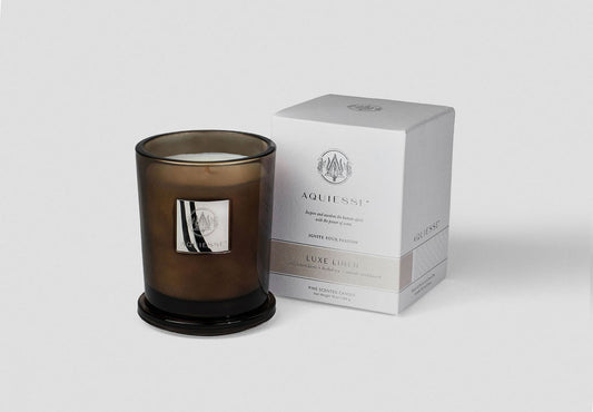 Luxe Linen Large Candle