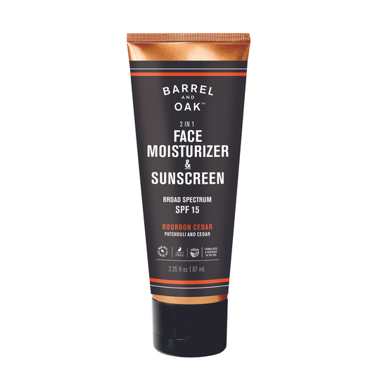Bourbon Cedar Face Moisturizer & Sunscreen