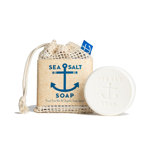 Sea Salt Travel Size Soap & Organic Soap Saver