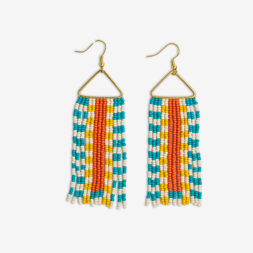 Brooke Earrings - Fringe Amalfi