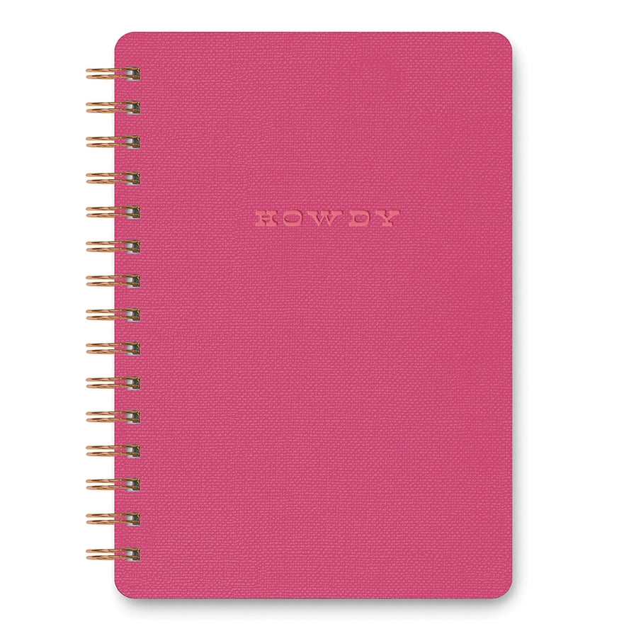 Howdy (Pink Punch) Spiral Notebook