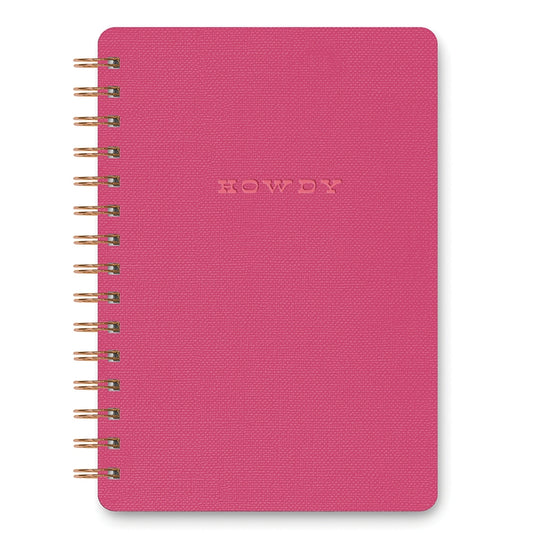 Howdy (Pink Punch) Spiral Notebook