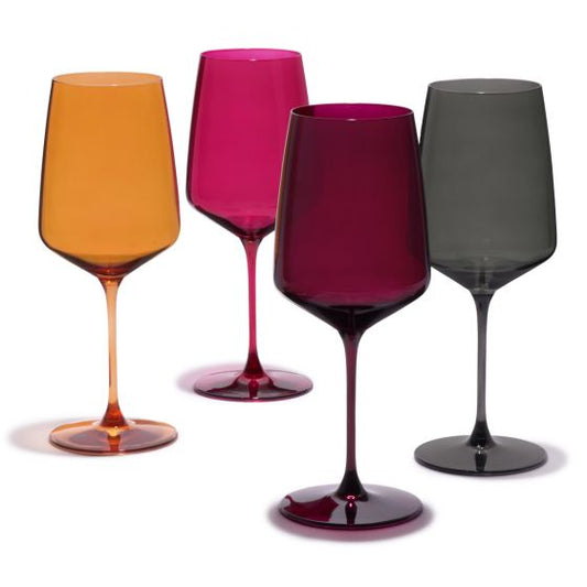 Nouveau Sunset Wine Glasses - Set of 4