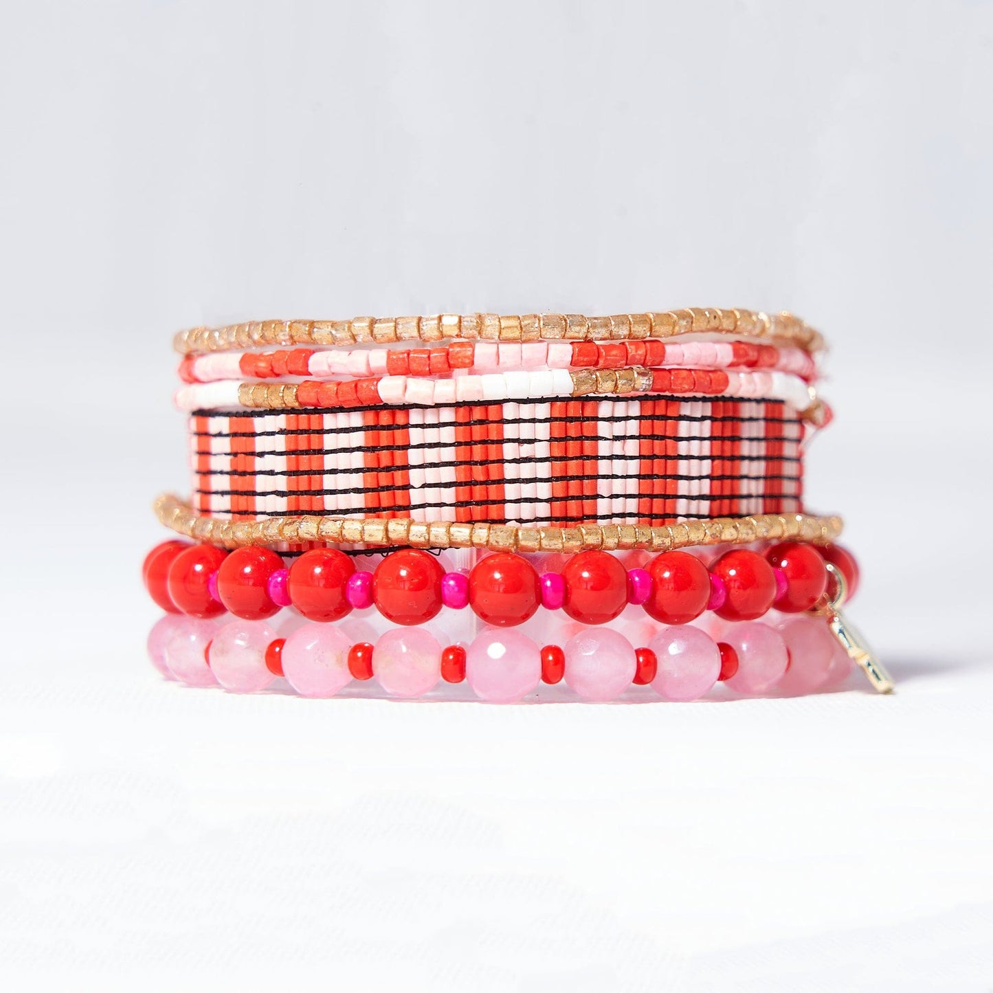 Bracelet Stack - Lady in Red