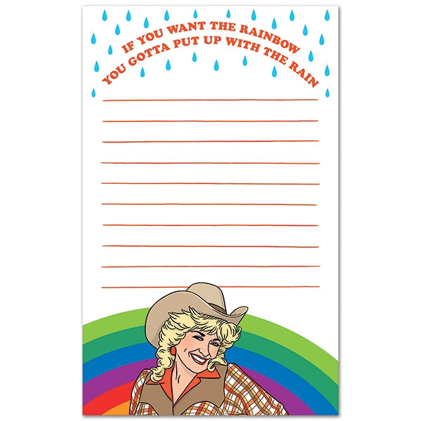 Notepad - Cowgirl Rainbow